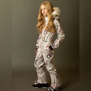 Girls One Piece ski suit - Size 6